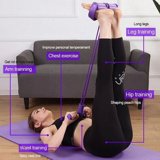 Sweat Wave's Powerful Spring Portable Home Gym Fitness Pull Rope Spring Foot Pedal