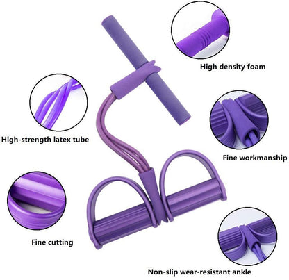Sweat Wave's Powerful Spring Portable Home Gym Fitness Pull Rope Spring Foot Pedal