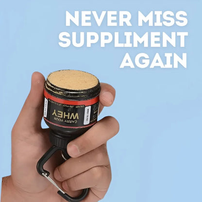 Protein Powder And Supplement Funnel Keychain