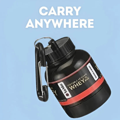 Protein Powder And Supplement Funnel Keychain