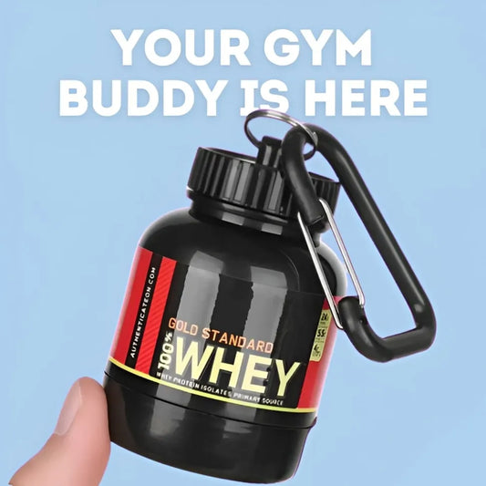 Protein Powder And Supplement Funnel Keychain